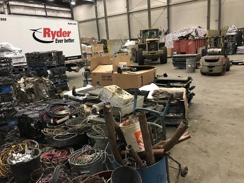 Efficient Scrap Metal Sorting and Recycling Facility