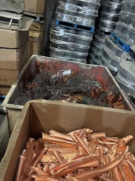 Copper and Metal Scrap Ready for Recycling