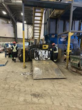 Efficient Scrap Metal Processing at Recycling Facility
