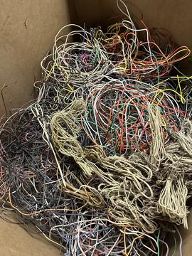 Colorful Scrap Wires for Recycling at Metal Pickup Service