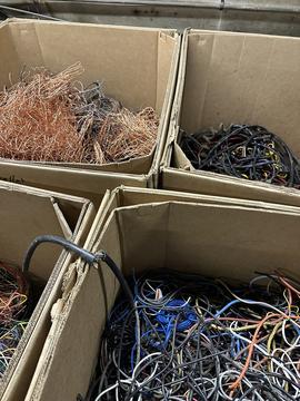 Scrap Metal Recycling: Sorted Wires and Cables for Eco-Friendly Disposal
