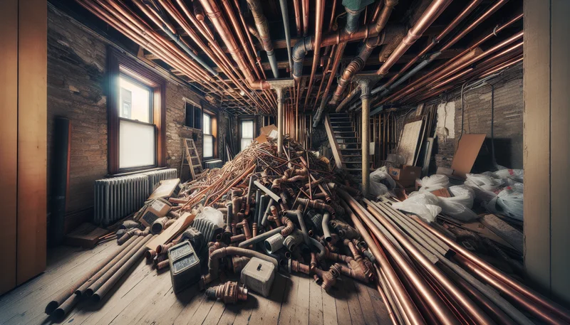 Renovation scrap metal pickup Manitoba - copper pipe steel Winnipeg